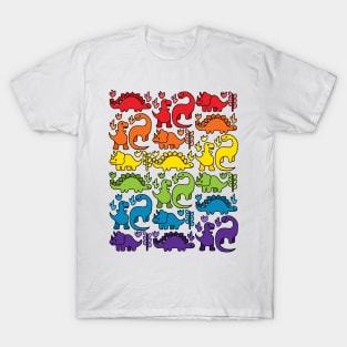 Rainbow Dinosaurs T-Shirt